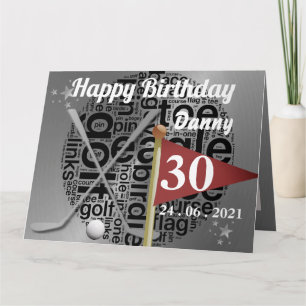Carte d'anniversaire 30 ans personnalisée pour lui