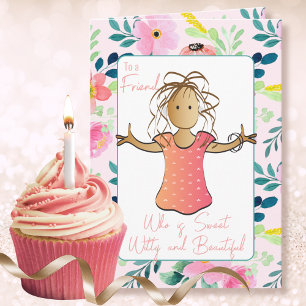 Carte d'anniversaire 40 ans féminine sarcastique d