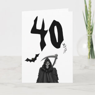 Carte d'anniversaire : 40ème. Carte d'anniversaire