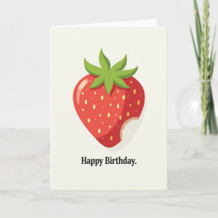 Carte d'anniversaire à la baie sucrée