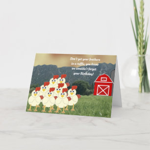 Carte d'anniversaire à la ferme