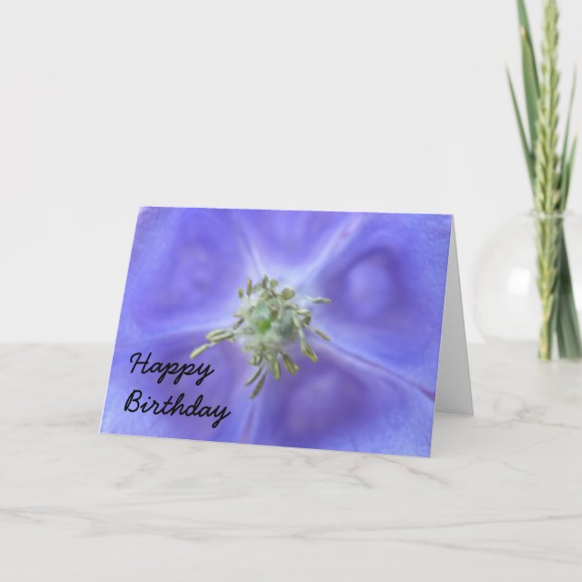 Carte d'anniversaire à la floraison Aquilegia (Devant)