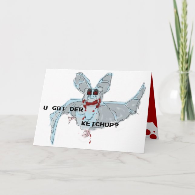 Carte d'anniversaire "A OBTENU KETCHUP" de LOLBATZ (Devant)