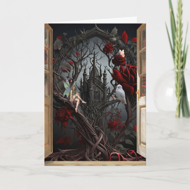 Carte d'anniversaire à portes ouvertes (Devant)