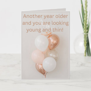 Carte d'anniversaire à propos des cheveux fins