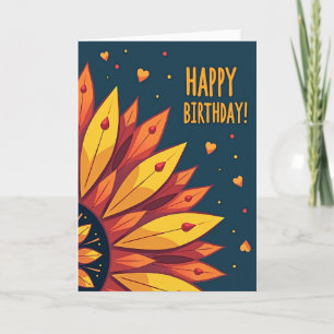 Carte d'anniversaire abstraite