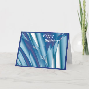 Carte d'anniversaire abstraite de tourbillonnement