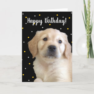 Carte d'anniversaire adorable pour chiot pour tout
