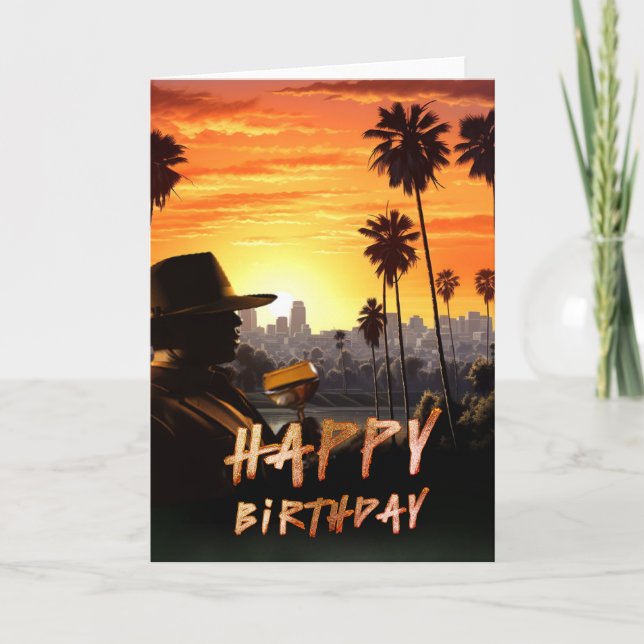 Carte d'anniversaire afro-américaine (Devant)