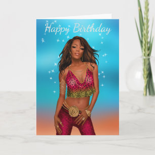 Carte d'anniversaire afro-américaine
