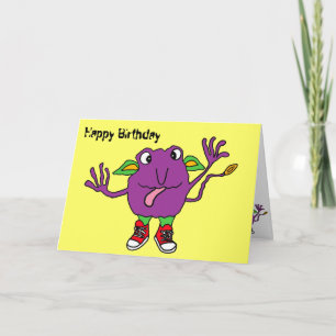 Carte d'anniversaire AL- Funny Ticket Monster