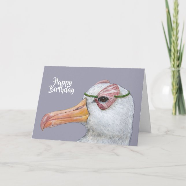 Carte d'anniversaire Albatros (Devant)