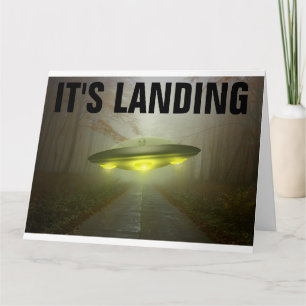 CARTE D'ANNIVERSAIRE ALIEN FUNNY GRANDE CARTE D'AN