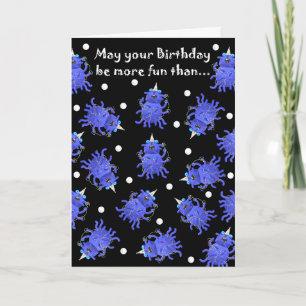 Carte d'anniversaire Alien humoristique par Jo Ima