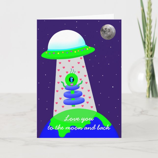 Carte d'anniversaire Alien nouvelle par Jo Images (Devant)