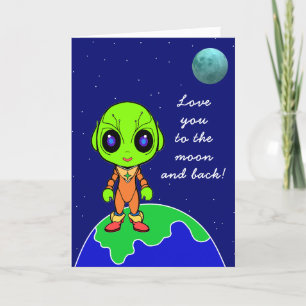 Carte d'anniversaire Alien nouvelle par Jo Images