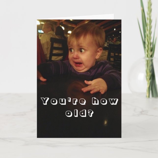 Carte d'anniversaire amusante (Devant)