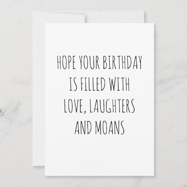 Carte d'anniversaire amusante (Devant)