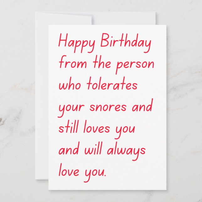 Carte d'anniversaire amusante (Devant)