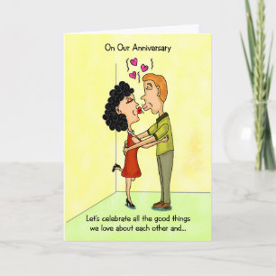 Carte d'anniversaire amusante : Célébrez l'amour q