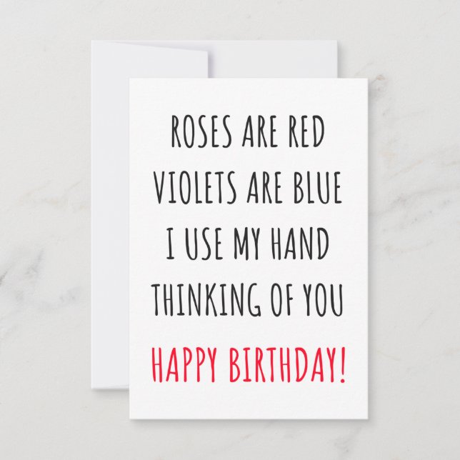 Carte d'anniversaire amusante et cadeau (Devant)