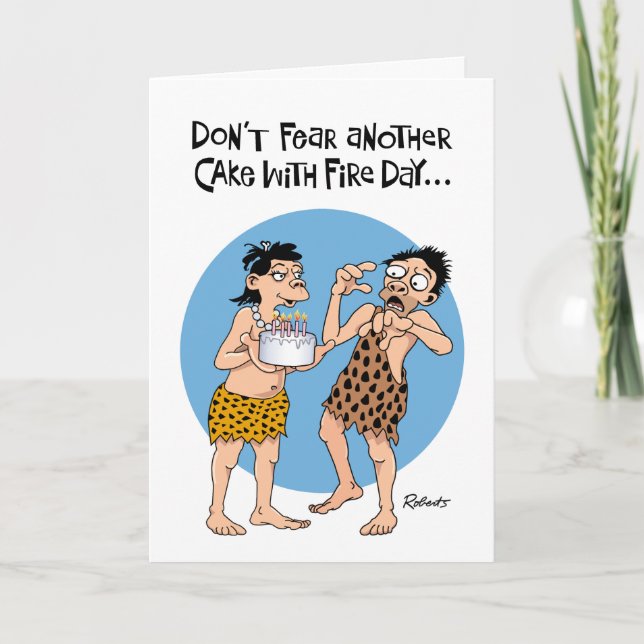 Carte d'anniversaire amusante et rassurante (Devant)