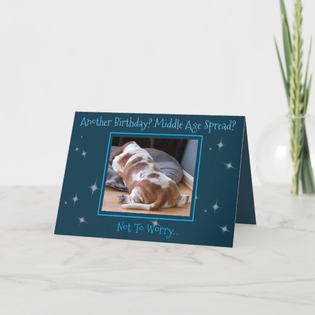 Carte d'anniversaire amusante "Moyen Age" avec Bas (Devant)