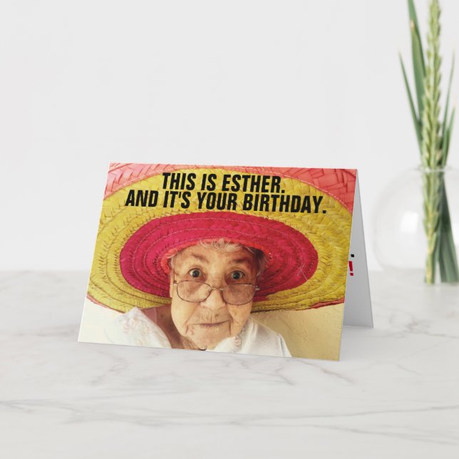CARTE D'ANNIVERSAIRE AMUSANTE POUR LA PETITE AMIE  (Devant)