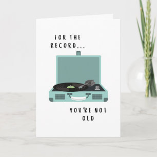 Carte d'anniversaire amusante "Pour le dossier"