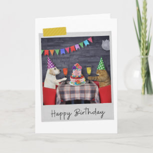 Carte d'anniversaire amusante pour le Labrador et