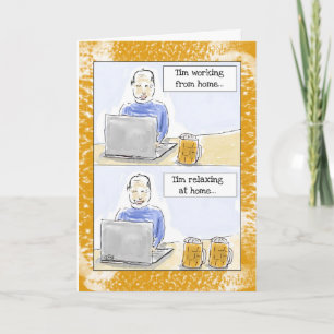 Carte D'Anniversaire Amusante Pour Les Hommes : "T