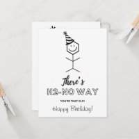 Carte d'anniversaire amusante pour un chimiste vie