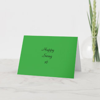 Carte d'anniversaire amusante pour une fille de 16
