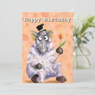 Carte d'anniversaire amusante Romantique bélier av
