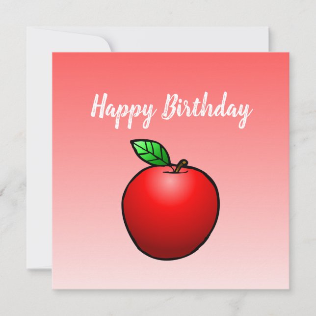 Carte d'anniversaire Apple (Devant)