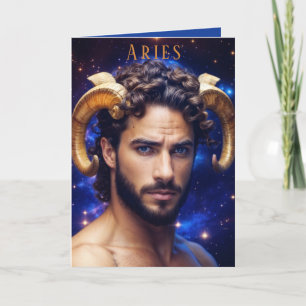 Carte d'anniversaire Aries Homme