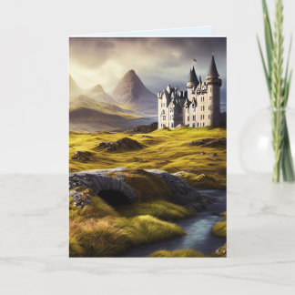 CARTE D'ANNIVERSAIRE ART CHÂTEAU ANGLAIS 