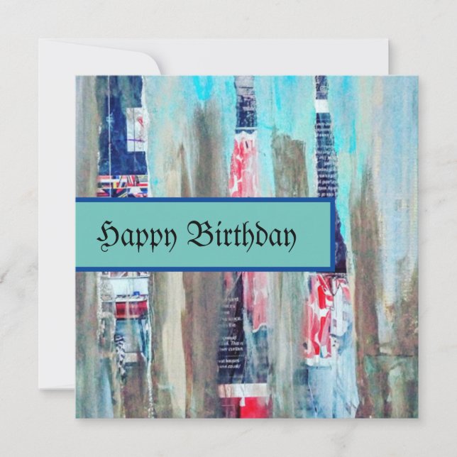 Carte d'anniversaire Art Happy (Devant)