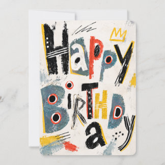 Carte d'anniversaire artistique