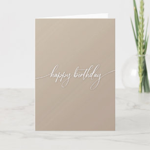 Carte d'anniversaire artistique fluide