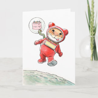 Carte d'anniversaire AstroMouse