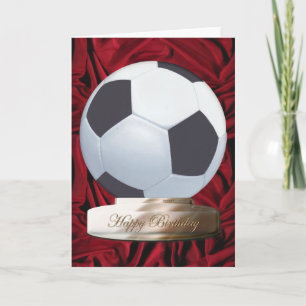 Carte d'anniversaire au football