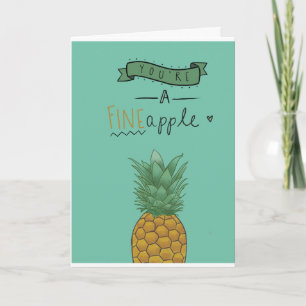 Carte d'anniversaire aux pommes fines