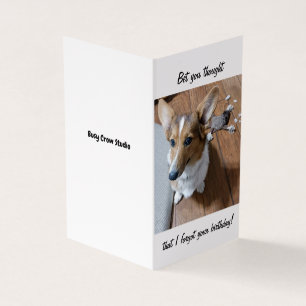 Carte d'anniversaire avec Corgi Dog