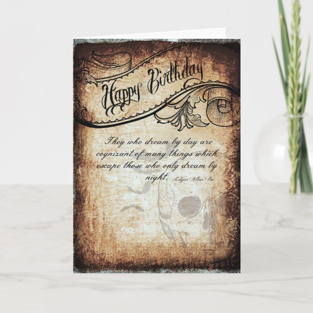 Carte d'anniversaire avec une touche de Poe (Devant)