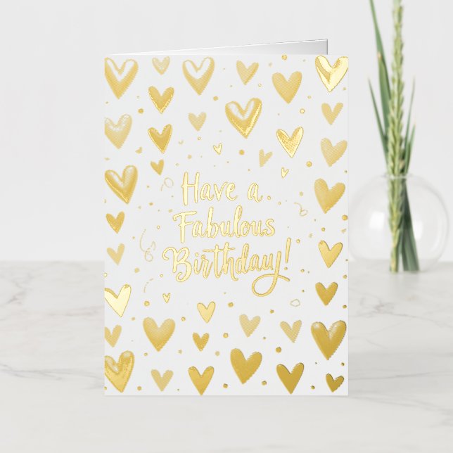 Carte d'anniversaire / Avoir un anniversaire fabul (Recto)