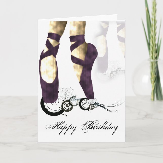 Carte d'anniversaire Ballerina (Devant)