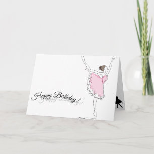 Carte d'anniversaire Ballerina