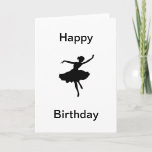 Carte d'anniversaire Ballerina