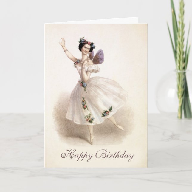 Carte d'anniversaire Ballerina (Devant)